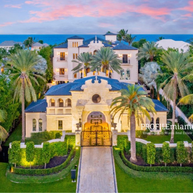 Luxury Oceanfront Estate Owned by Prominent Eyewear Industry Figure Hits the Market in Delray Beach For $60 Million
