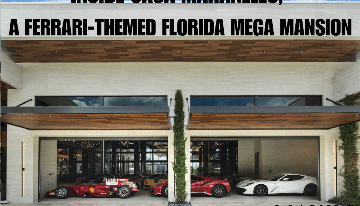 This $55 million ode to the exotic Italian automaker is nestled in Delray Beach’s “Billionaire’s Row”